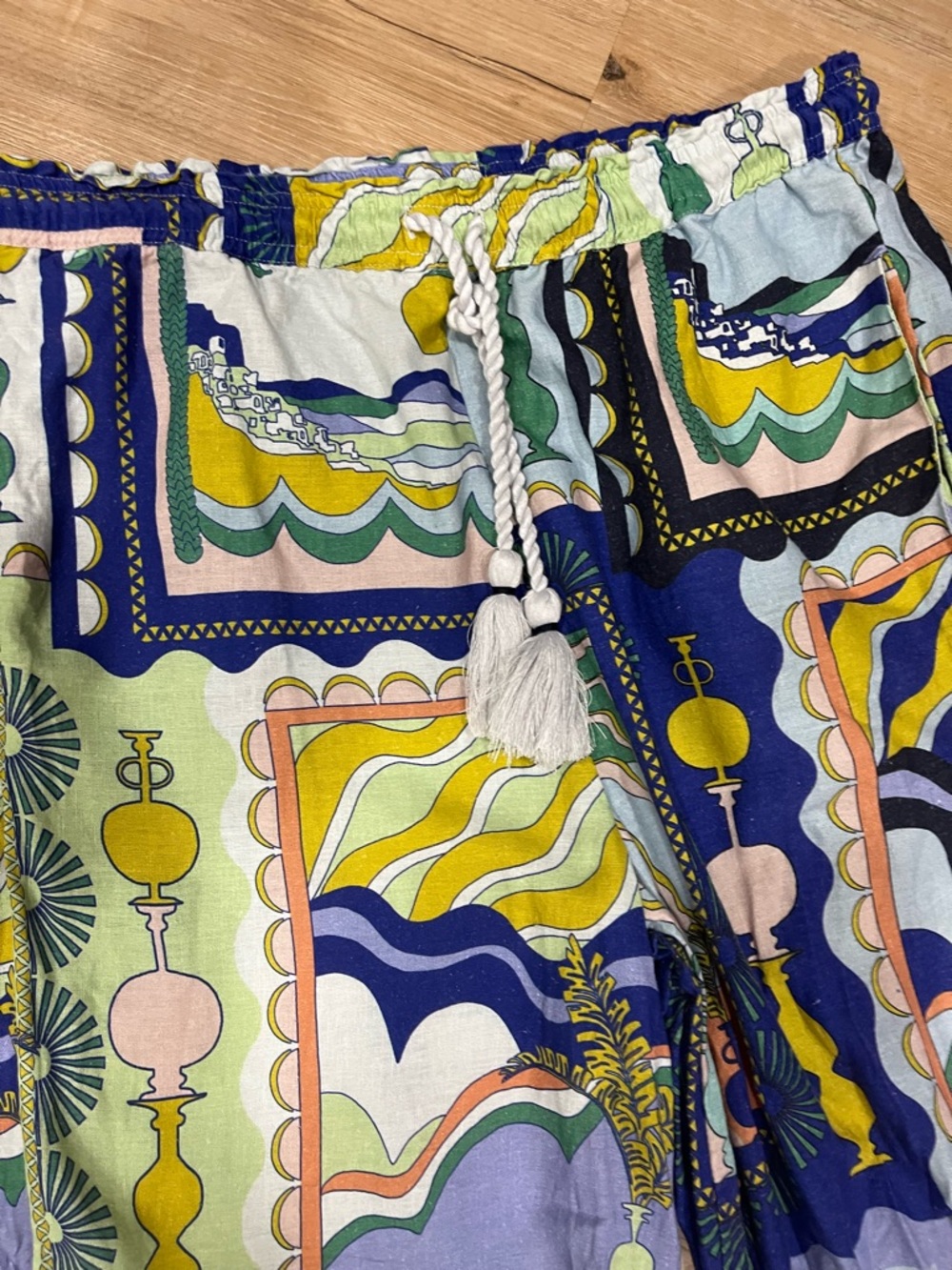 Anthropologie Linen Wide-Leg Pants | Celandine | Size Small - Picture 6 of 8